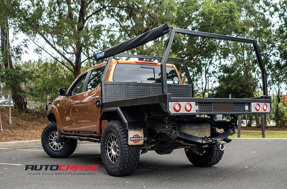NISSAN NAVARA CALIBRE SATIN BLACK MACHINED FACE